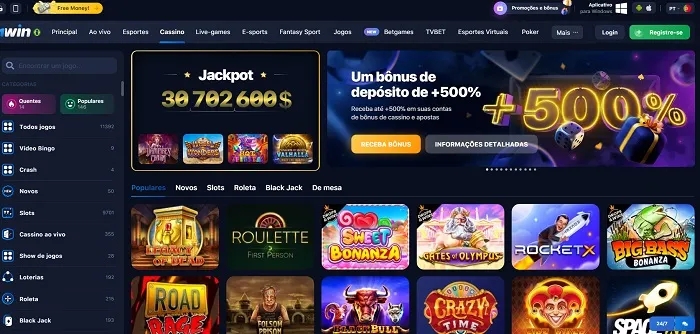1Win Cassino Interface