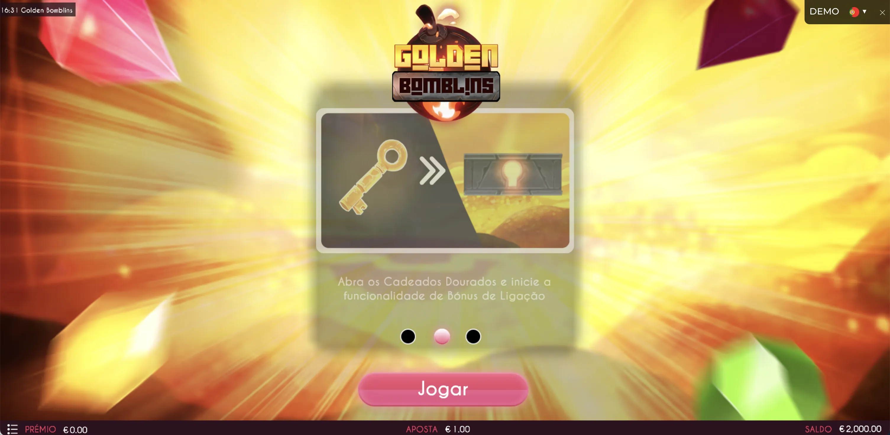 Recursos especiais Golden Bomblins